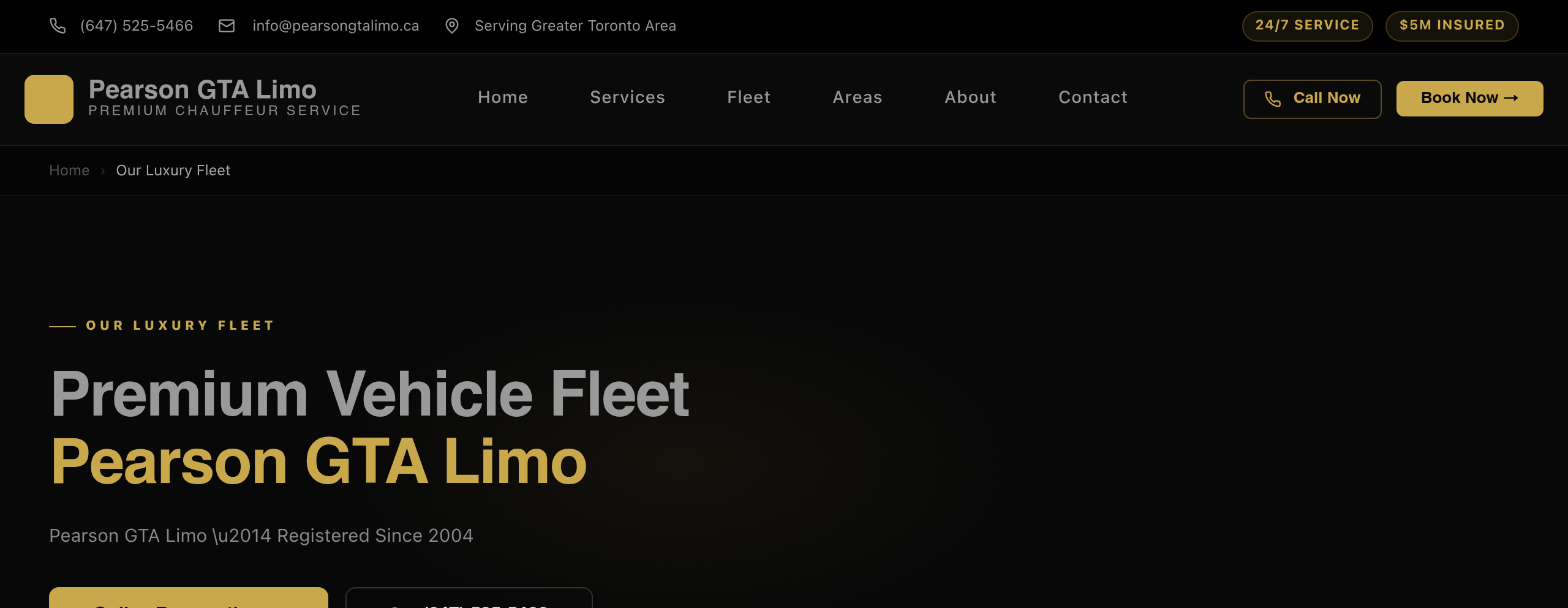 Fleet page